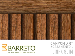 PAINEL RIPADO SLIM CANYON ART MDF 15MM CAIXA 2,43 M² - BARRETO na internet