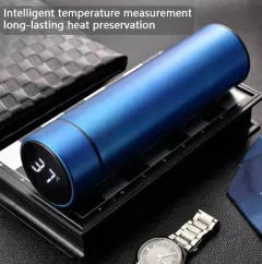 Garrafa Térmica Digital 500ml Premium em Aço Inox com Termômetro Digital Monitorar Temperatura Display Digital Visor Led - The Modern Girl Shop