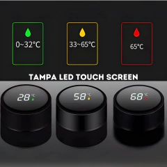 Garrafa Térmica Digital 500ml Premium em Aço Inox com Termômetro Digital Monitorar Temperatura Display Digital Visor Led - The Modern Girl Shop