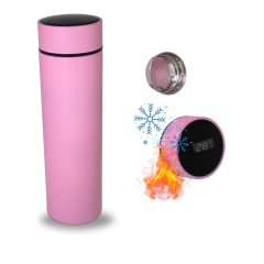 Garrafa Térmica Digital 500ml Premium em Aço Inox com Termômetro Digital Monitorar Temperatura Display Digital Visor Led na internet