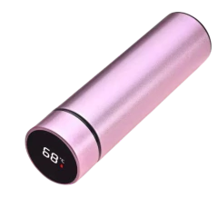 Garrafa Térmica Digital 500ml Premium em Aço Inox com Termômetro Digital Monitorar Temperatura Display Digital Visor Led