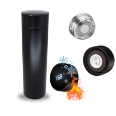 Garrafa Térmica Digital 500ml Premium em Aço Inox com Termômetro Digital Monitorar Temperatura Display Digital Visor Led - comprar online