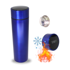 Garrafa Térmica Digital 500ml Premium em Aço Inox com Termômetro Digital Monitorar Temperatura Display Digital Visor Led - loja online