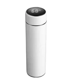 Garrafa Térmica Digital 500ml Premium em Aço Inox com Termômetro Digital Monitorar Temperatura Display Digital Visor Led - loja online