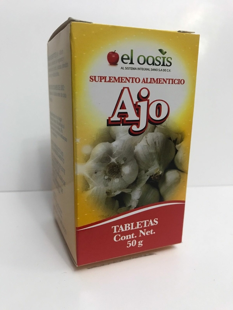 TABLETAS DE AJO C/100