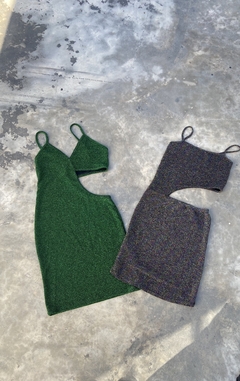 VESTIDO LUREX VERDE - comprar online