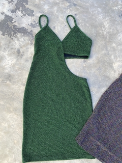 VESTIDO LUREX VERDE
