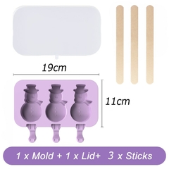 Molde de silicone para sorvete diversos modelos na internet