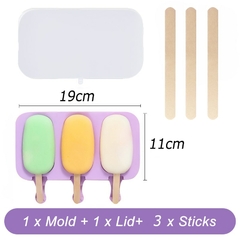 Imagem do Molde de silicone para sorvete diversos modelos