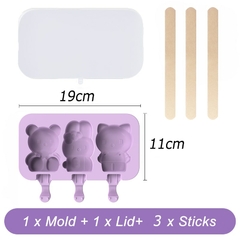 Molde de silicone para sorvete diversos modelos - comprar online