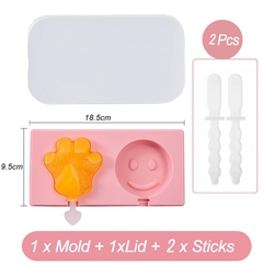 Molde de silicone para sorvete diversos modelos - comprar online