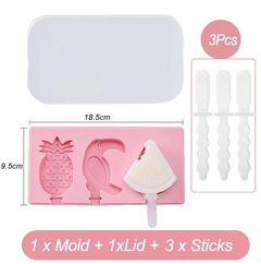 Molde de silicone para sorvete diversos modelos