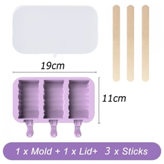 Molde de silicone para sorvete diversos modelos - comprar online