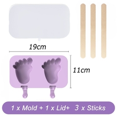 Molde de silicone para sorvete diversos modelos