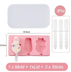 Molde de silicone para sorvete diversos modelos na internet