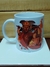 Caneca Branca Louça - Coleção Orixás - Xangô
