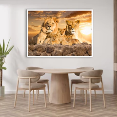 Imagem do QUADRO FAMÍLIA LEÃO HORIZONTAL