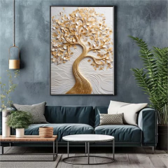 QUADRO ÁRVORE DA VIDA DOURADA - comprar online