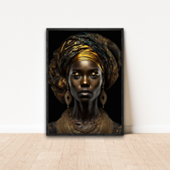 Imagem do QUADRO AFRICANA TURBANTE
