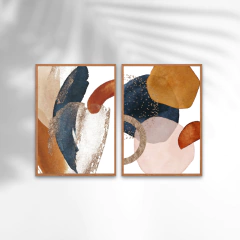 DUPLA DE QUADROS ABSTRATA COLORS - comprar online