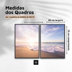 DUPLA DE QUADROS PRAIA POR DO SOL na internet