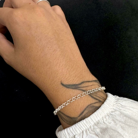 Pulseira de Prata Elo Português, 3,4mm - comprar online