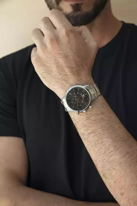 Relógio Masculino Chronos Black | Silver 42mm - comprar online