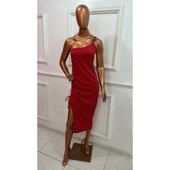 Vestido Midi de Uma ALça com Fenda LVC21 na internet