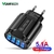 4 USB 45W Carregador USB Carregamento Rápido QC 3.0 Carregamento de Parede para iPhone 12 11 Samsung Xiaomi Mobile 4 Portas UE EUA Adaptador Plug Viagem - lojadopovo