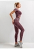 Conjunto de 2 peças roupas de treino femininas, conjunto de ioga, fitness, roupas esportivas, top cropped, sutiã esportivo, leggings sem costura, roupa de desgaste ativo - loja online
