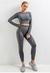 Conjunto de 2 peças roupas de treino femininas, conjunto de ioga, fitness, roupas esportivas, top cropped, sutiã esportivo, leggings sem costura, roupa de desgaste ativo
