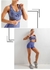 Conjunto de 2 peças roupas de treino femininas, conjunto de ioga, fitness, roupas esportivas, top cropped, sutiã esportivo, leggings sem costura, roupa de desgaste ativo - lojadopovo