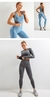 Conjunto de 2 peças roupas de treino femininas, conjunto de ioga, fitness, roupas esportivas, top cropped, sutiã esportivo, leggings sem costura, roupa de desgaste ativo - loja online
