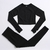 Conjunto de 2 peças roupas de treino femininas, conjunto de ioga, fitness, roupas esportivas, top cropped, sutiã esportivo, leggings sem costura, roupa de desgaste ativo - comprar online