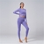 Conjunto de 2 peças roupas de treino femininas, conjunto de ioga, fitness, roupas esportivas, top cropped, sutiã esportivo, leggings sem costura, roupa de desgaste ativo na internet