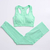 Conjunto de 2 peças roupas de treino femininas, conjunto de ioga, fitness, roupas esportivas, top cropped, sutiã esportivo, leggings sem costura, roupa de desgaste ativo na internet