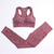 Conjunto de 2 peças roupas de treino femininas, conjunto de ioga, fitness, roupas esportivas, top cropped, sutiã esportivo, leggings sem costura, roupa de desgaste ativo - comprar online