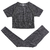 Imagem do Conjunto de 2 peças roupas de treino femininas, conjunto de ioga, fitness, roupas esportivas, top cropped, sutiã esportivo, leggings sem costura, roupa de desgaste ativo
