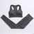 Conjunto de 2 peças roupas de treino femininas, conjunto de ioga, fitness, roupas esportivas, top cropped, sutiã esportivo, leggings sem costura, roupa de desgaste ativo - loja online