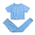 Conjunto de 2 peças roupas de treino femininas, conjunto de ioga, fitness, roupas esportivas, top cropped, sutiã esportivo, leggings sem costura, roupa de desgaste ativo - lojadopovo