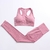 Conjunto de 2 peças roupas de treino femininas, conjunto de ioga, fitness, roupas esportivas, top cropped, sutiã esportivo, leggings sem costura, roupa de desgaste ativo