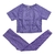 Conjunto de 2 peças roupas de treino femininas, conjunto de ioga, fitness, roupas esportivas, top cropped, sutiã esportivo, leggings sem costura, roupa de desgaste ativo na internet