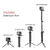 Suporte de tripé de bastão de selfie monopé impermeável de 3 vias para GoPro Hero 10 9 8 7 6 5 4 Yi SJCAM EKEN DJI OSMO Go Pro acessórios