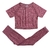 Conjunto de 2 peças roupas de treino femininas, conjunto de ioga, fitness, roupas esportivas, top cropped, sutiã esportivo, leggings sem costura, roupa de desgaste ativo