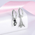 2022 Brincos de Argola Dupla Charme 925 Prata Espumante Pave Brinco Brinco Presente Para Mulheres Noivado Jóias Aniversário