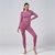 Conjunto de 2 peças roupas de treino femininas, conjunto de ioga, fitness, roupas esportivas, top cropped, sutiã esportivo, leggings sem costura, roupa de desgaste ativo