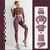 Conjunto de 2 peças roupas de treino femininas, conjunto de ioga, fitness, roupas esportivas, top cropped, sutiã esportivo, leggings sem costura, roupa de desgaste ativo
