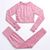 Conjunto de 2 peças roupas de treino femininas, conjunto de ioga, fitness, roupas esportivas, top cropped, sutiã esportivo, leggings sem costura, roupa de desgaste ativo - lojadopovo