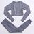 Conjunto de 2 peças roupas de treino femininas, conjunto de ioga, fitness, roupas esportivas, top cropped, sutiã esportivo, leggings sem costura, roupa de desgaste ativo na internet