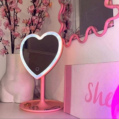 Espejo luz Led corazón
